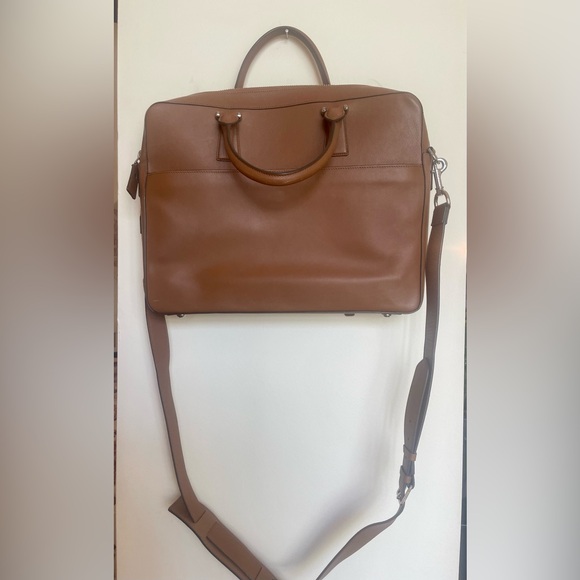 Cole Haan Tan Leather Briefcase - Picture 2 of 11